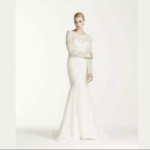 SOLD David's Bridal Elegant Lace Long Sleeve SZ 4